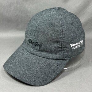 Nike Golf Dri Fit Heritage86 Strapback Hat Cap Firestone CC Ohio Swoosh Dad Mens